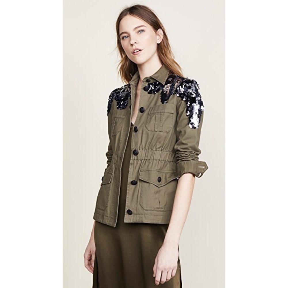 ISO Veronica Beard Sequin Camp Jacket Sz 0